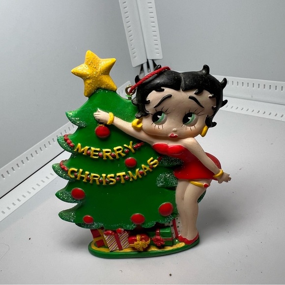 2002 Betty Boop Merry Christmas Ornament Hearst KFS - Picture 1 of 3